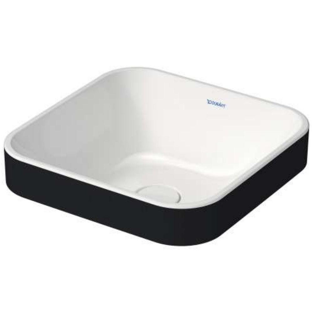 Duravit Happy D2 Plus Black and White Wash Basin